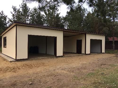 Гараж из сэндвич-панелей