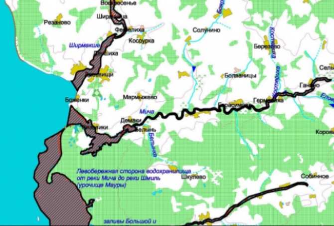 Карта рыбных мест нижегородской области