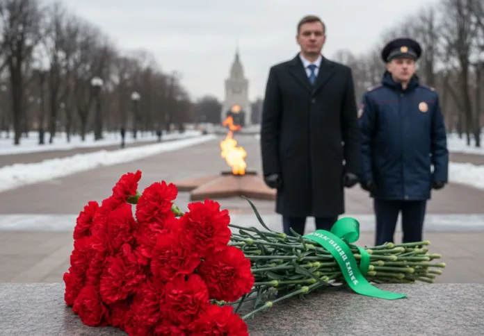 Полиция потребовала снять символику «Яблока» с цветов в Александровском саду