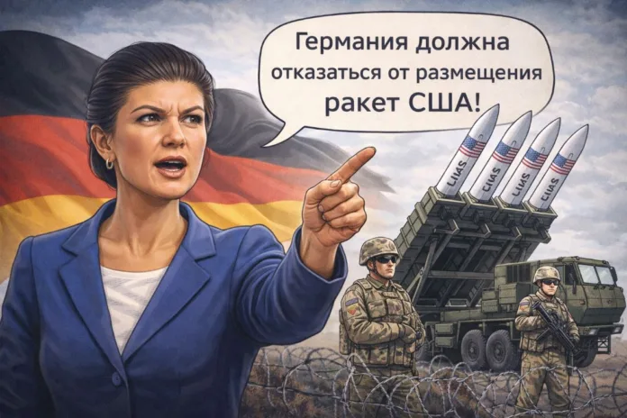 Сара Вагенкнехт призвала Германию отказаться от размещения ракет США