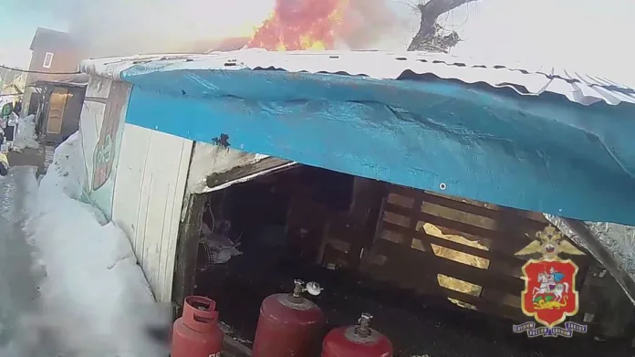 в Подмосковье полицейские спасли девочку на пожаре