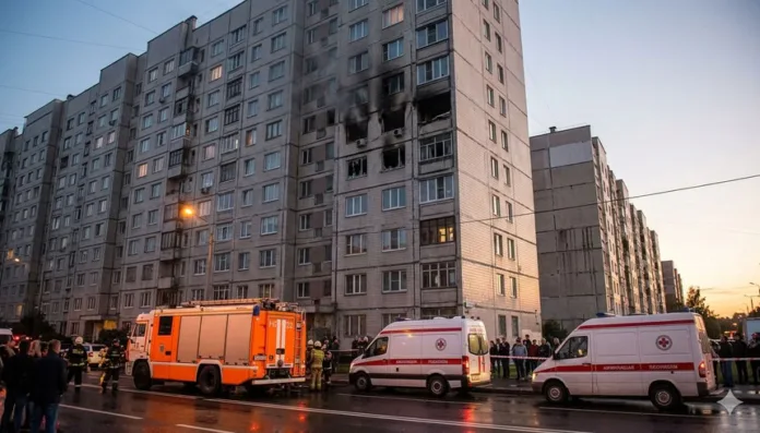 Три многоквартирных дома повреждены при атаке БПЛА в Ржеве
