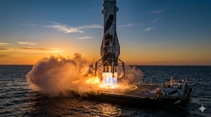 Blue Origin совершила первый в истории повторный пуск ракеты New Glenn