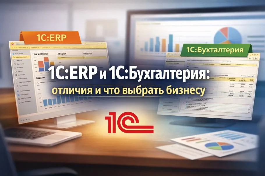 1С ERP и 1С Бухгалтерия: чем отличаются системы и что выбрать бизнесу