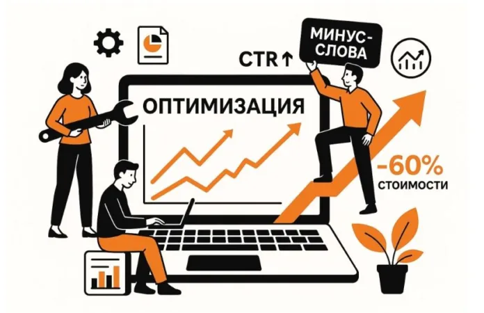 Как снизить стоимость клика и повысить конверсию / услуга ведения контекстной рекламы