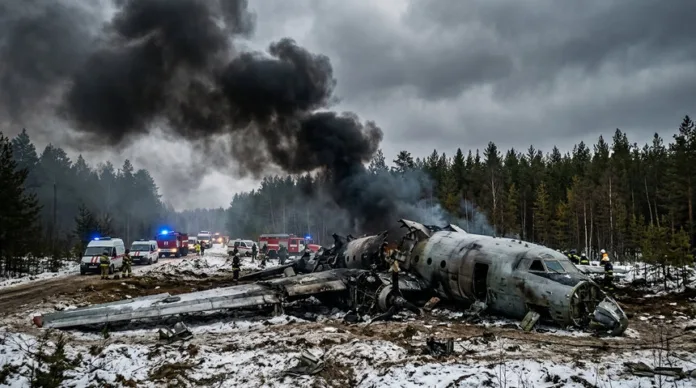 Число погибших выросло до шести при падении военного Ту-154 на Амуре