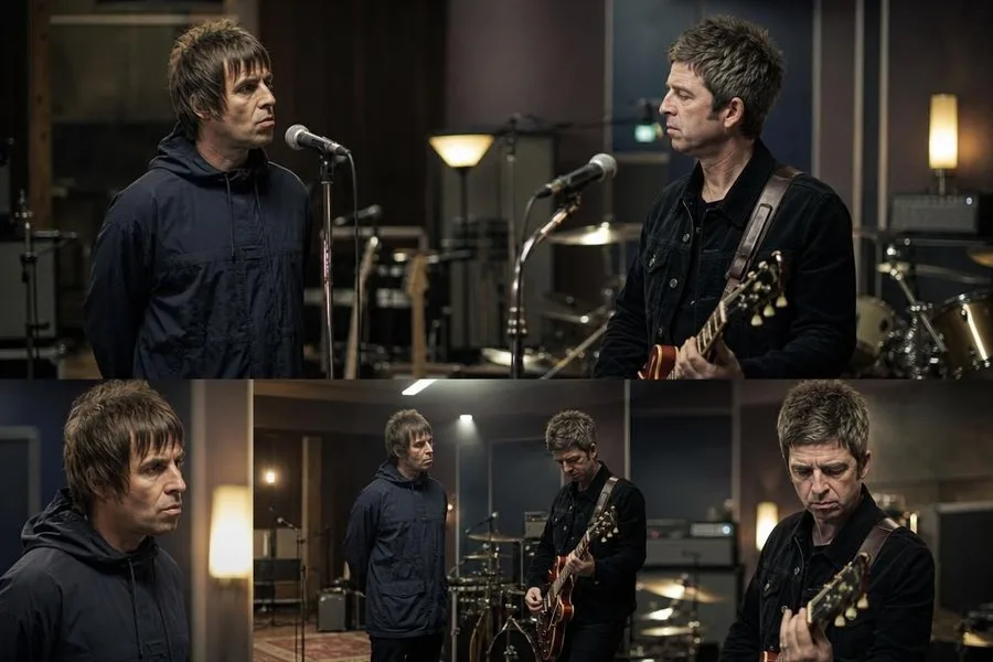 Лиам и Ноэл Галлахеры на напряжённой совместной репетиции Oasis перед возвращением на сцену