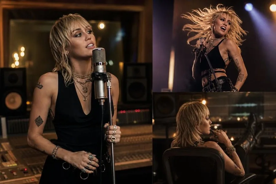 Miley Cyrus на музыкальной сцене в период возвращения на вершину Billboard