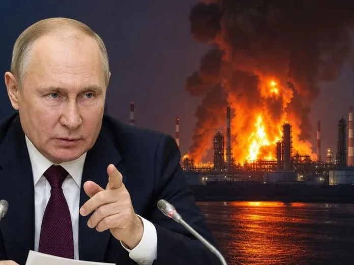 Иллюстрация к новости «Путин пообещал ответ на атаки по российским НПЗ»