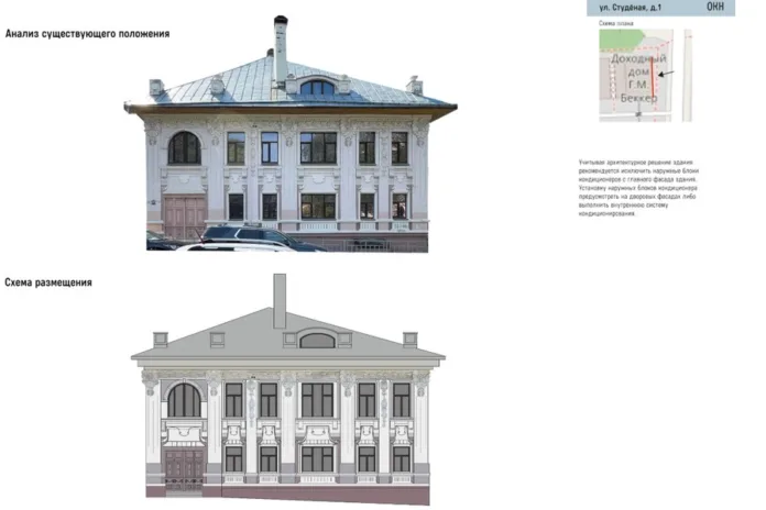 На Студеной улице ограничат установку кондиционеров на фасадах